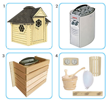 Sauna finlandese da esterno LARS KIT PRO CON RISCALDATORE ELETTRICO