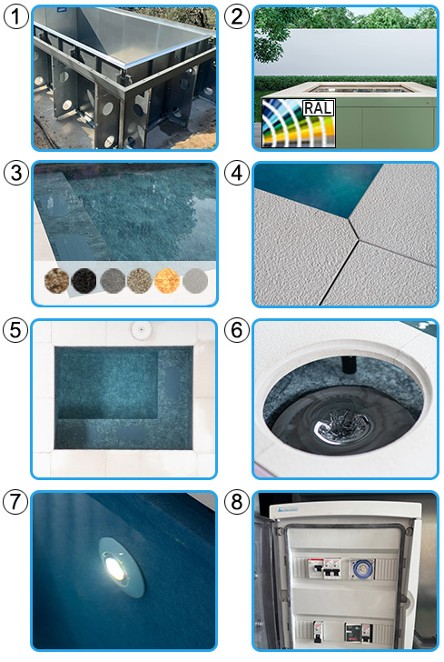 Piscina idromassaggio ITALIKA Gemma KIT BASE