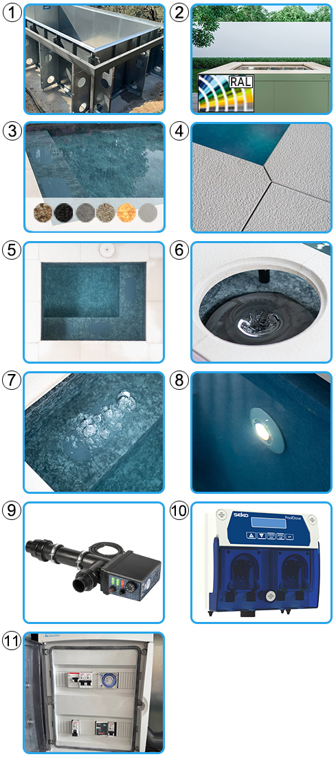 Piscina idromassaggio ITALIKA Gemma KIT PRO