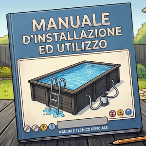 Manuale per piscina in legno composito WPC WOOD CONNECT
