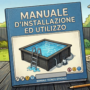 Manuale per piscina in legno composito WPC WOOD CONNECT