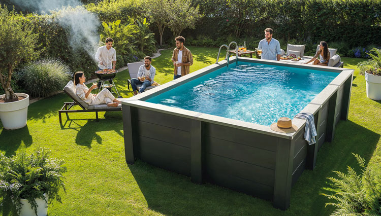 Piscina in legno composito WPC WOOD in vendita su BSVillage.com