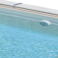 Faro LED in piscina in legno composito WPC WOOD CONNECT 