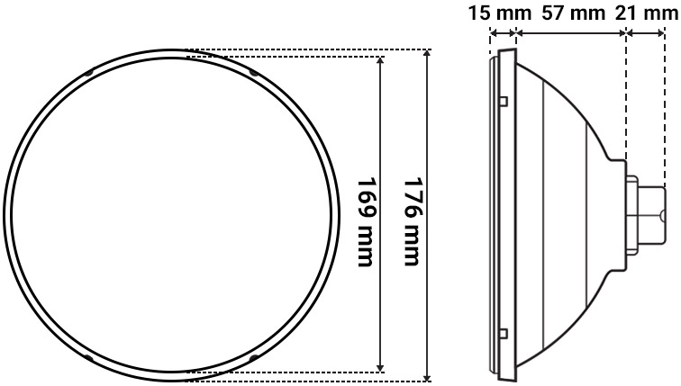 Dimensioni Lampada Ledinpool Ecoproof