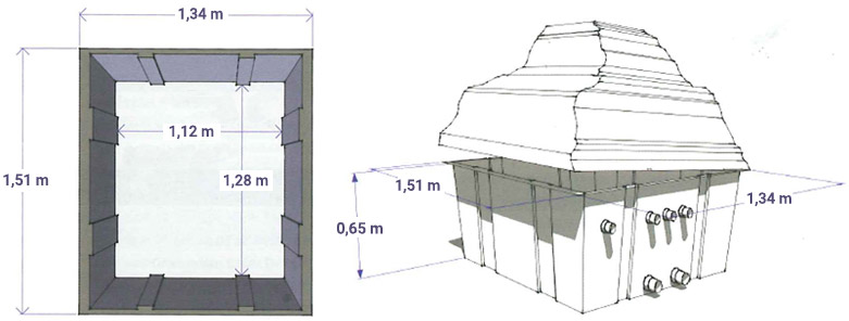 Locale Tecnico Roccia Roc dimensioni