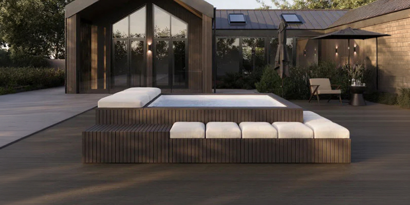 Esempio di installazione Minipiscina INCANTO con salotto