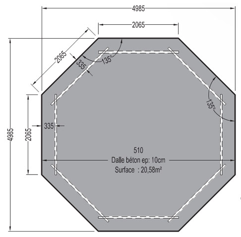 Piscina in legno NorthWood 510