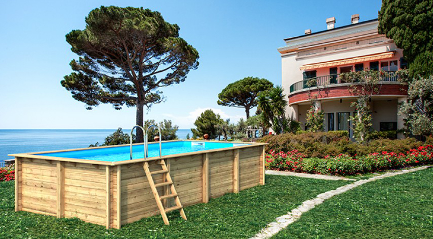 Piscina in legno NaturalWood BWT WEVA 8x4