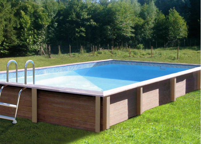 Piscina fuori terra rettangolare Naturalis 6,09 x 3,24 x h 1,28 m