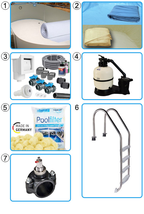 Piscina interrata OLIVIA - KIT EASY