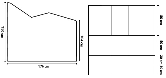 Dimensioni lettino Pisa con pedana e scalini