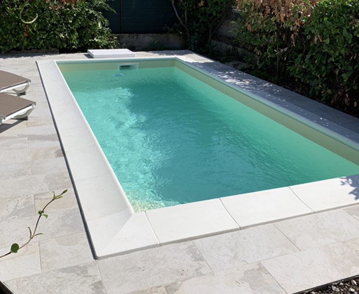 Piscina interrata in pannelli d'acciaio Italika Steel EASY