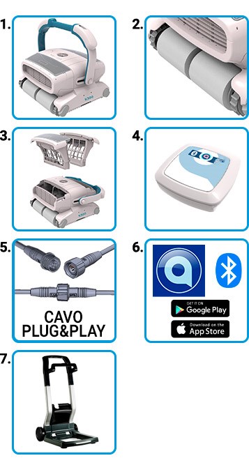 Componenti robot piscina K300