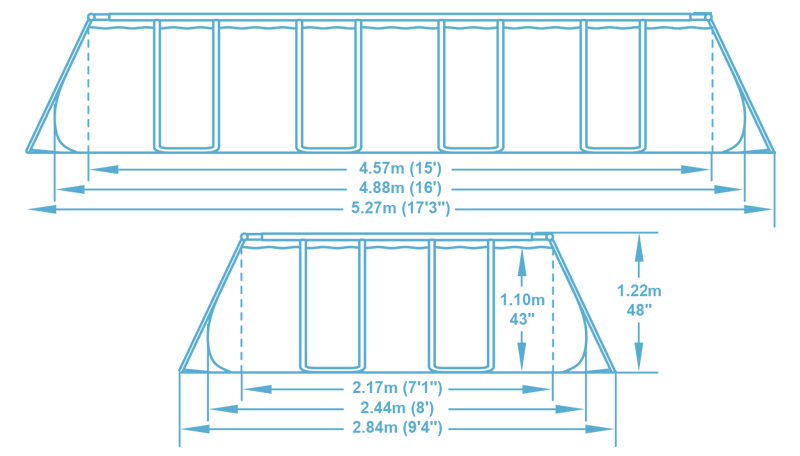 Piscina fuori terra Bestway STEEL FRAME 