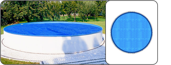 Copertura isotermicaÂ BUBBLE blu a doppio stratoÂ di polietilene per piscina Clio