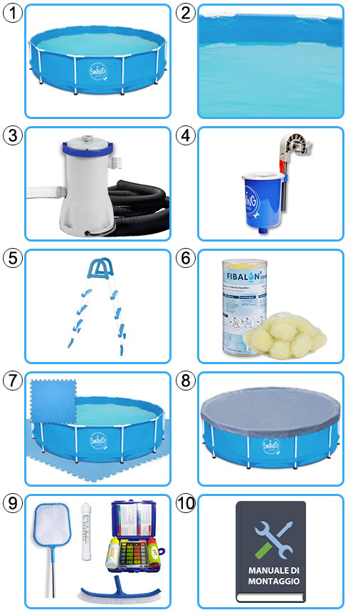 Piscina Fuori Terra SWING FRAME - KIT PRO