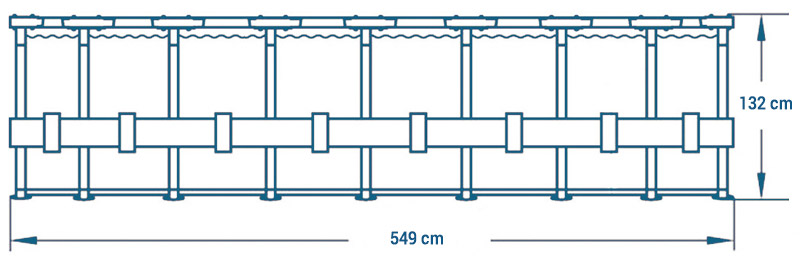 Piscina Ultra XTR Frame rotonda dimensioni