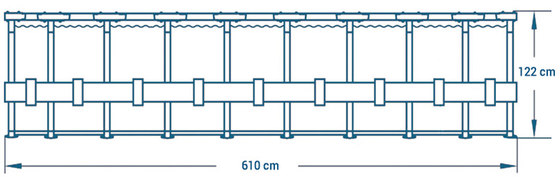 Piscina Ultra XTR Frame rotonda dimensioni