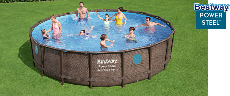 Piscina fuori terra Bestway POWER STEEL Swim Vista Oblo Ã˜ 5,49 x h.1,22 m