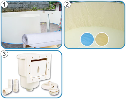 Piscina Fuori terra ISABELLA 470 - KIT BASE