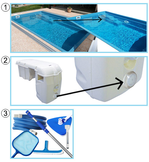 Piscina interrata in vetroresina Calypso