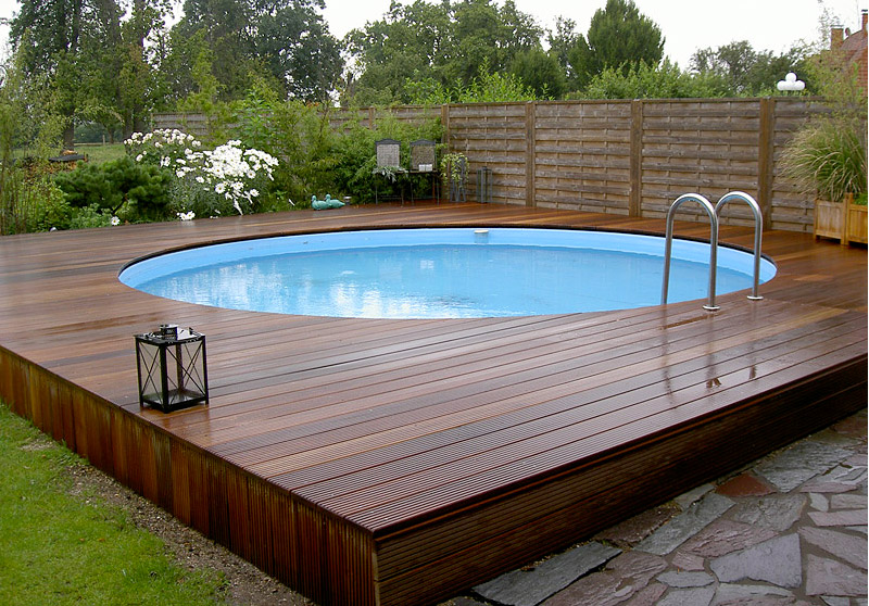 Esempio installazione piscina interrata in lamiera CLIO