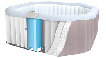 Struttura in PVC rinforzato Piscina SPA Idromassaggio Gonfiabile