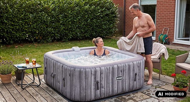 Piscina SPA Idromassaggio Gonfiabile AQUAMAR P6002 Piscina SPA Idromassaggio Gonfiabile AQUAMAR P6002