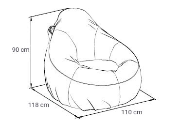 Poltrona a sacco gonfiabile AVENLI