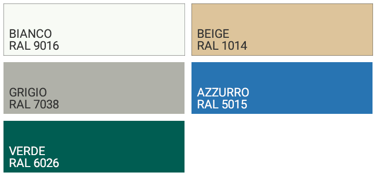 Colori disponibili Copertura a barre di Sicurezza per piscina - PolartexÂ® POWERBAR