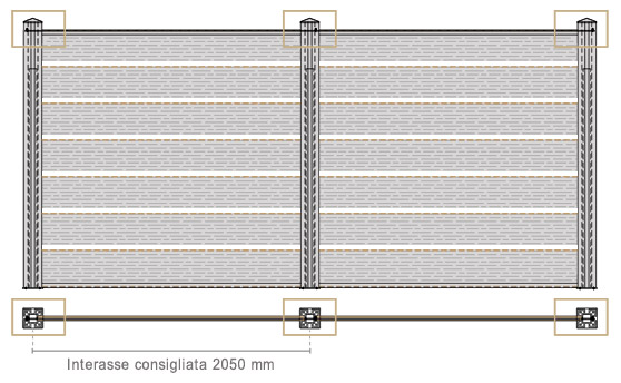 Recinzione in WPC bamboo