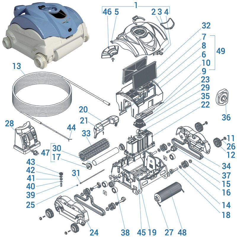 Ricambi robot Power Shark