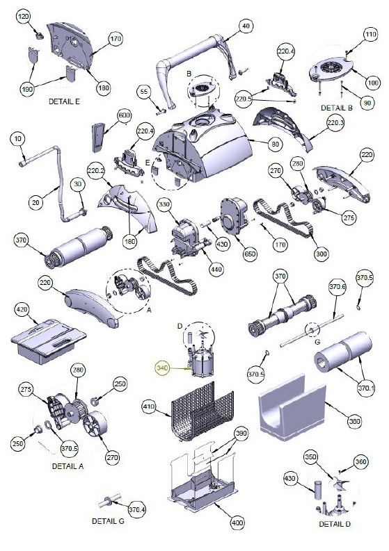 Ricambi per robot BWT Aquarius