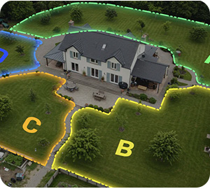 Robot tagliaerba senza filo perimetrale MAMMOTION gestione multizona