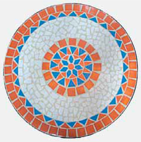 Set bistrot con mosaico TAORMINA, pieghevole