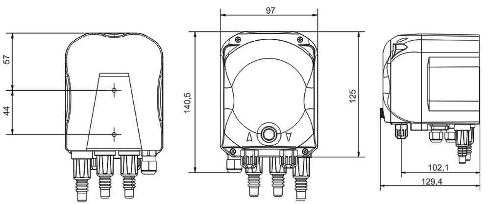 Dimensioni SIMPOOL TIMER