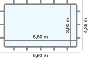 dimensioni piscina SUPREME