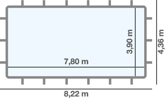 dimensioni piscina SUPREME