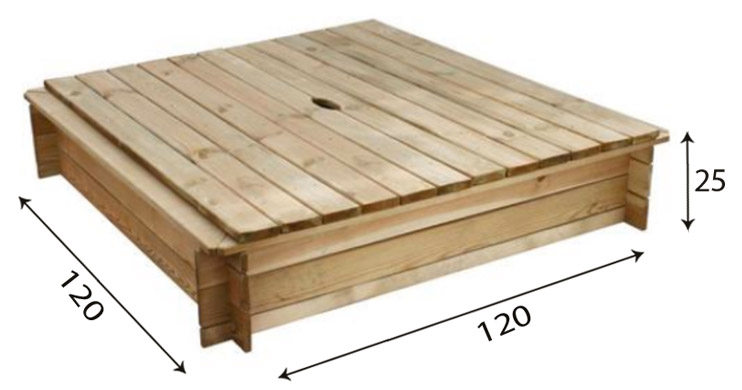 Sabbiera in legno 