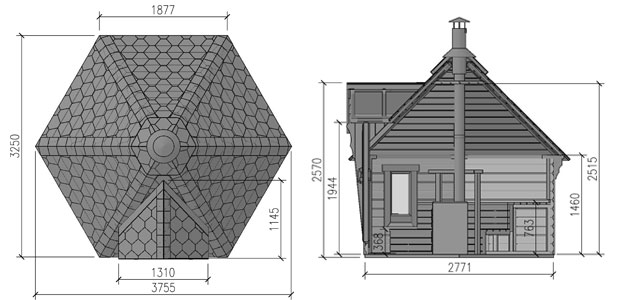 dimensione sauna loki