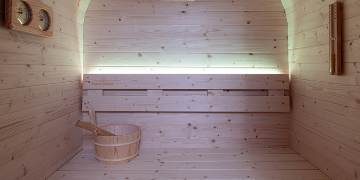 Sauna finlandese tradizionale da esterno GIUNONE 1-2 posti Sauna finlandese tradizionale da esterno GIUNONE 1-2 posti