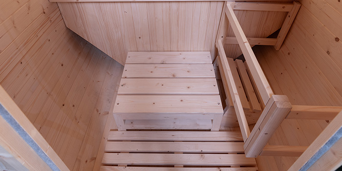 Sauna finlandese tradizionale da esterno GIUNONE 1-2 posti Sauna finlandese tradizionale da esterno GIUNONE 1-2 posti