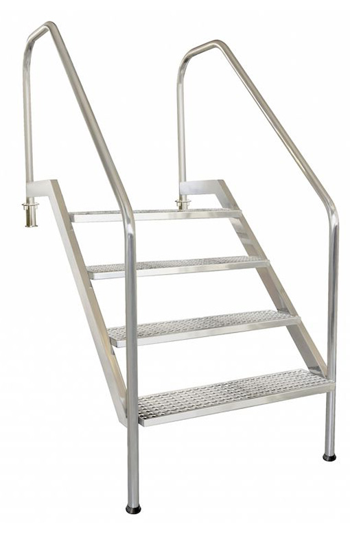 Scala per accesso piscina per disabili in acciaio Inox 316