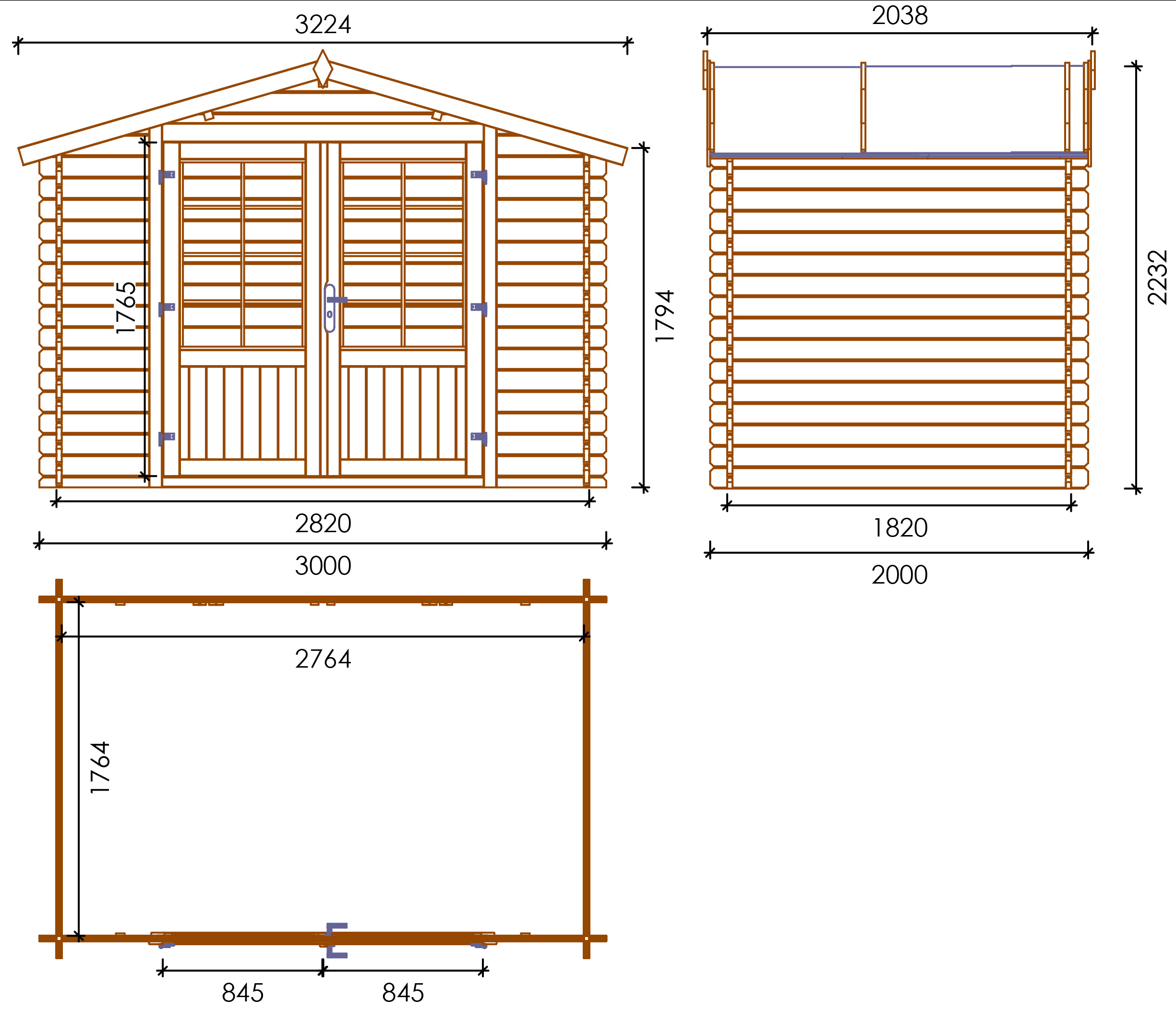 Casetta in legno KELLY da giardino Casetta in legno KELLY da giardino