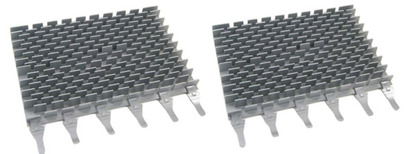 Spazzole a lamelle in PVC grige per robot Cyclonx RC 4400 Zodiac (2 pezzi) - R0633100
