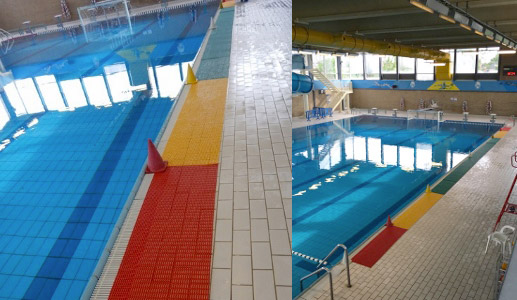 Tappetino Antiscivolo piscina FLOORLINE in pvc per pallanuoto