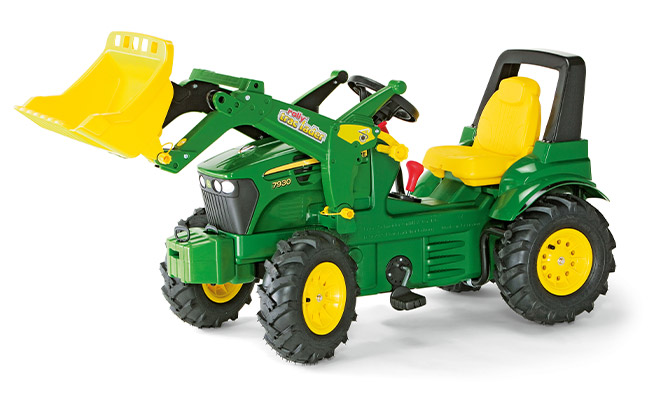 TRATTORE PER BAMBINI A PEDALI JOHN DEERE A DOPPIA MARCIA E FRENO