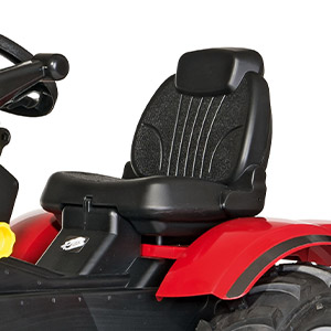 Trattore a pedali per bambini Massey Ferguson con sedile