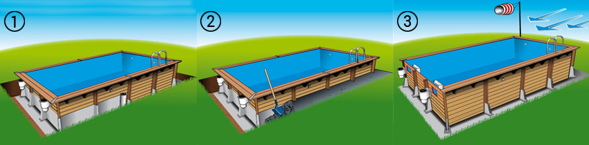 Piscina in legno Lake Piscina in legno Lake