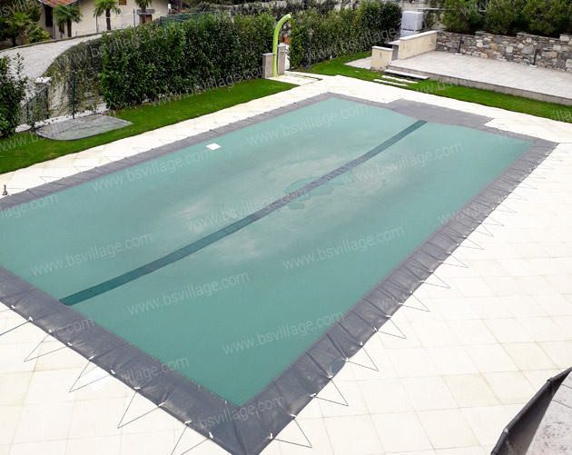 Copertura per piscina/tutta anno COPERTURA PISCINA CON 180g/m² per bacino circa ∅ 550 cm 